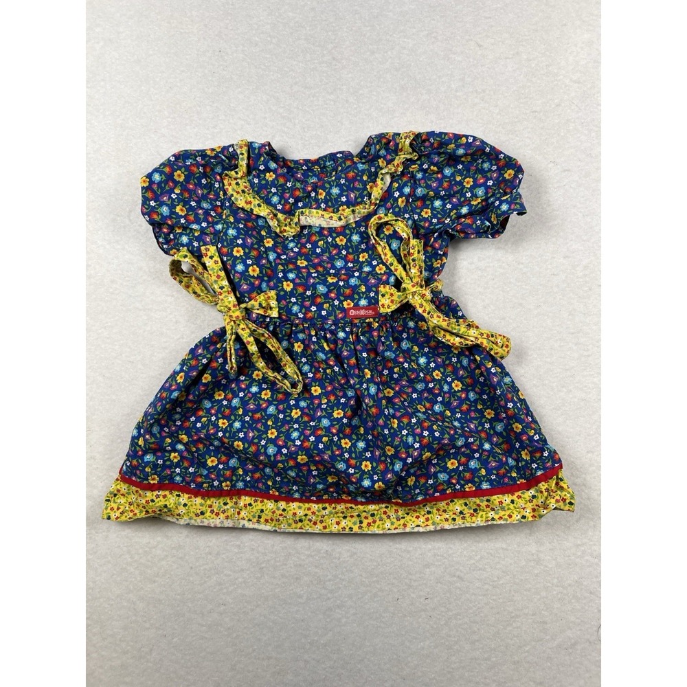Vintage 90s OshKosh B'gosh floral cotton dress Size 2T